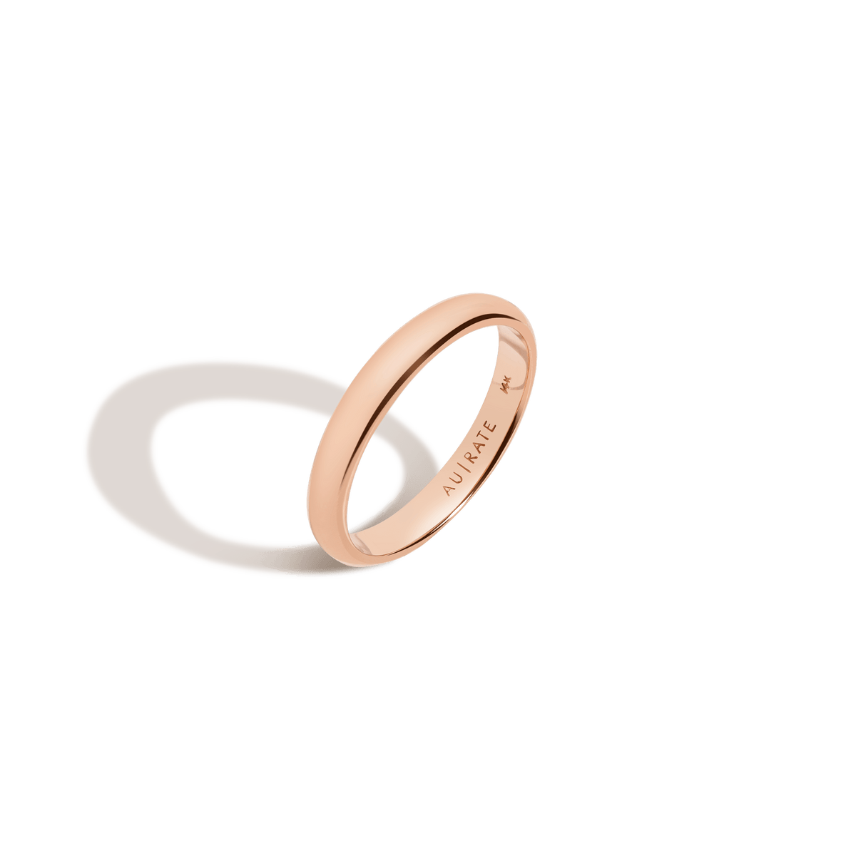 Classic Band Rose Gold 14k 18k Front First