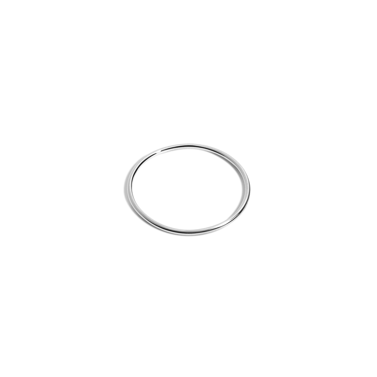 Stackable Ring Sterling Silver White Gold Vermeil 14k White Gold 18k White Gold Laid down