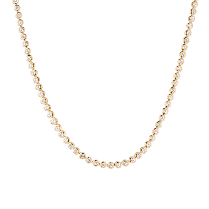 Diamond Bezel Tennis Necklace