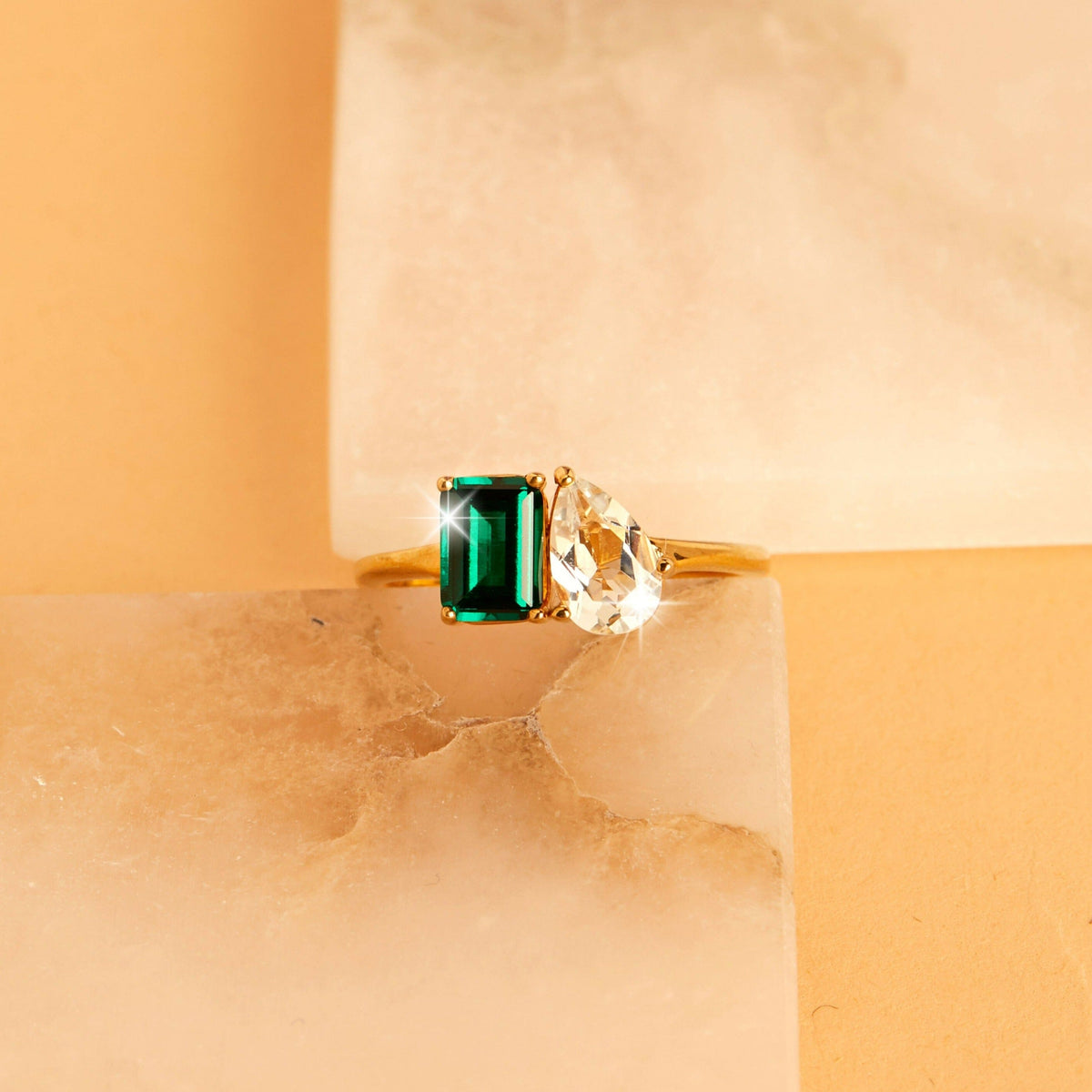 Toi et Moi Gemstone Classic Ring