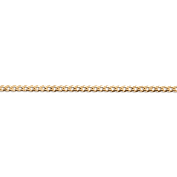 Large Gold Curb Chain Bracelet