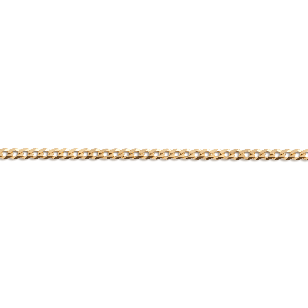 Large Gold Curb Chain Anklet Vermeil Yellow Gold First