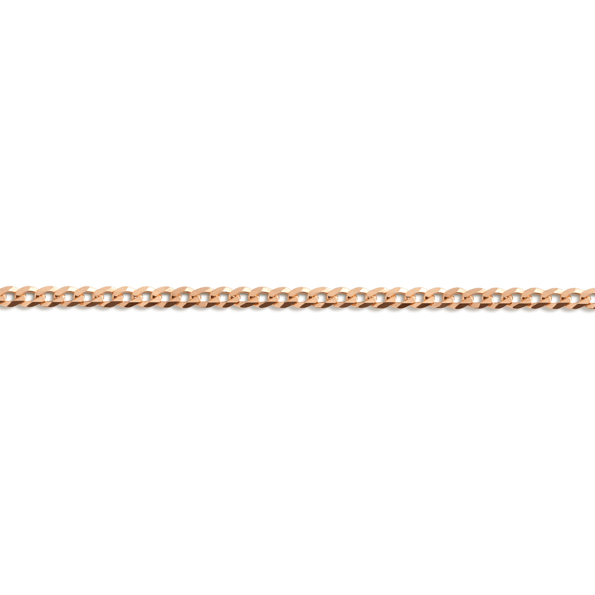 Large Gold Curb Chain Anklet Vermeil Rose Gold First