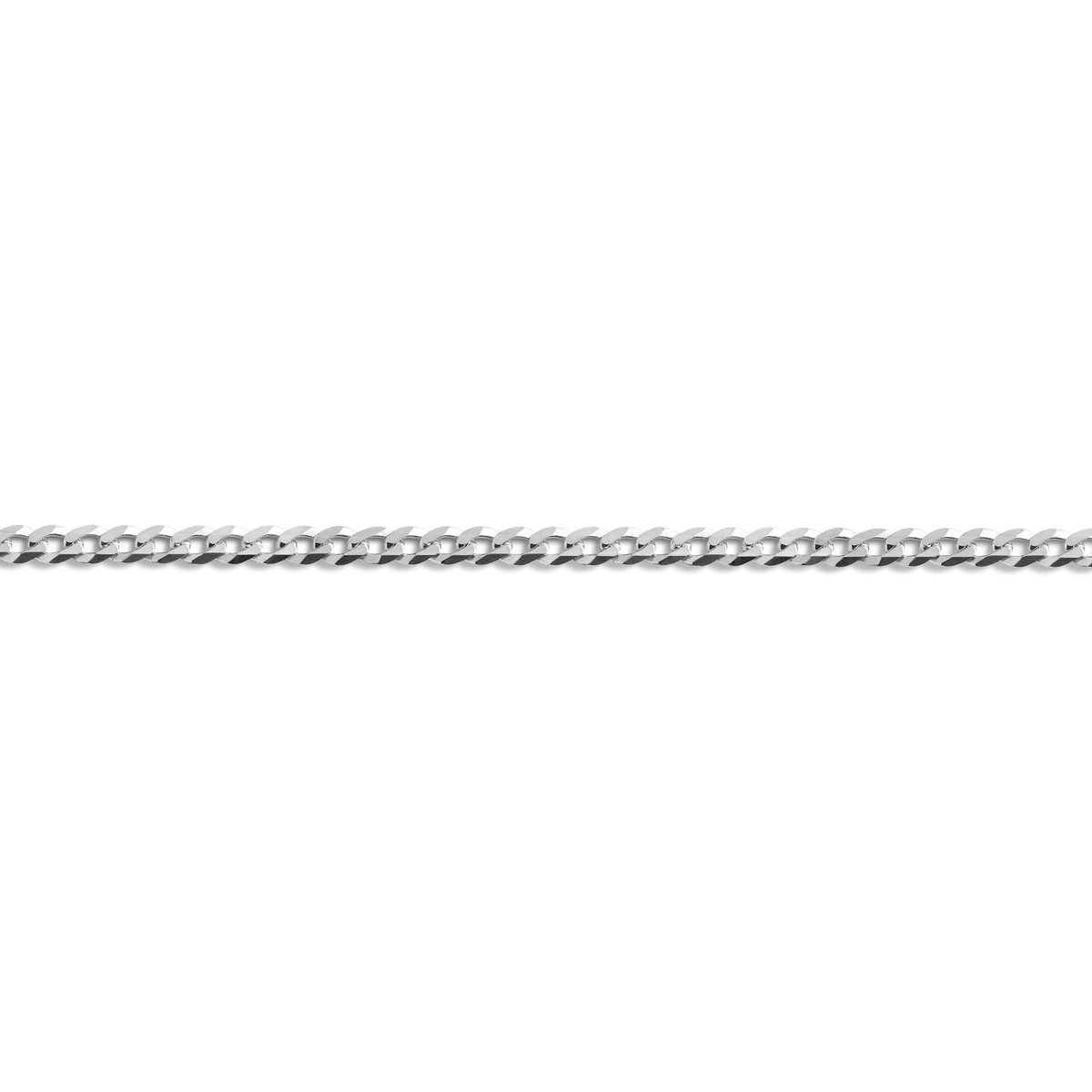 Large Gold Curb Chain Anklet Vermeil White Gold First