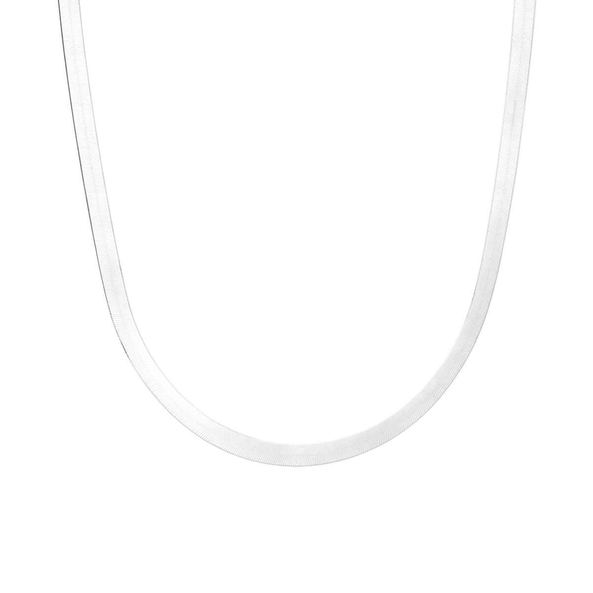Gold Herringbone Chain Vermeil White Gold 5mm 16in 18in First