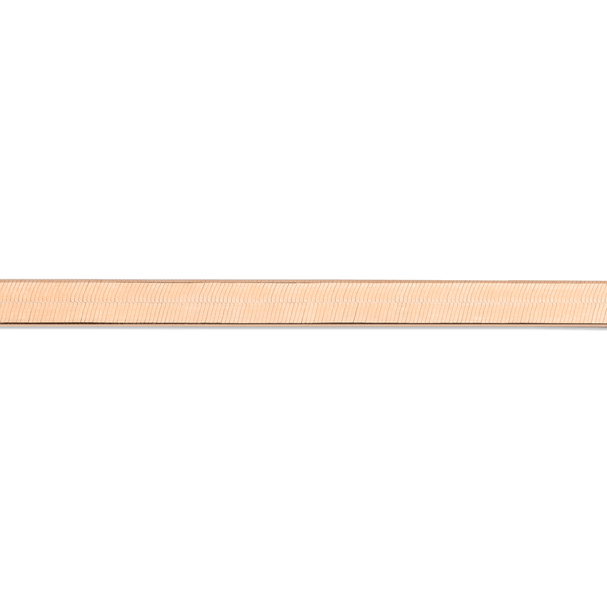 Gold Herringbone Chain Vermeil Rose Gold 5mm 16in 18in