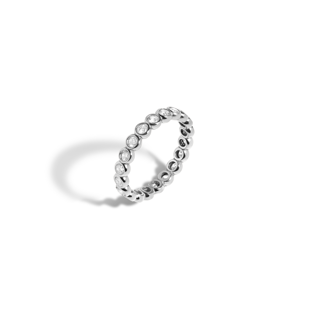 Diamond Eternity Ring White Gold 14K 18K First