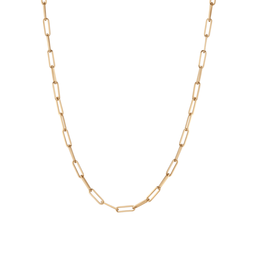 Aurate New York Medium Paperclip Chain Bracelet, Vermeil Rose Gold