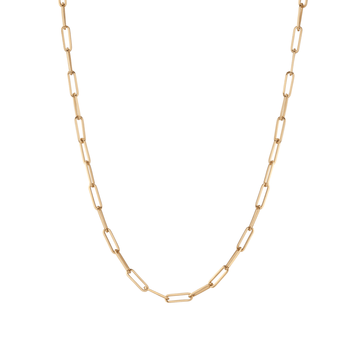 Large Chain Necklace Yellow Gold Vermeil 14K 14K Lightweight 16in 18in 22in First