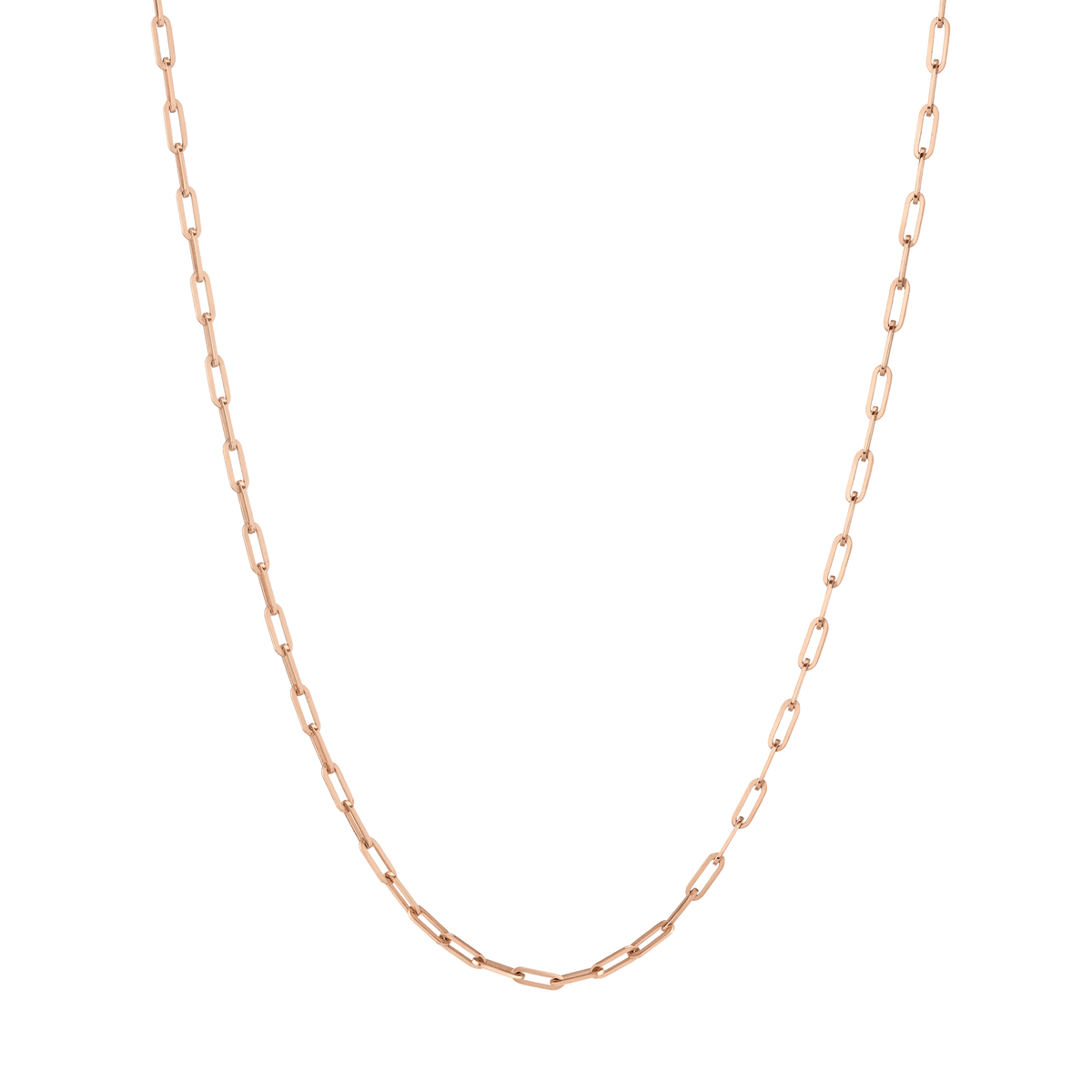 Medium Chain Necklace Rose Gold Vermeil 14K 16in 18in 22in First