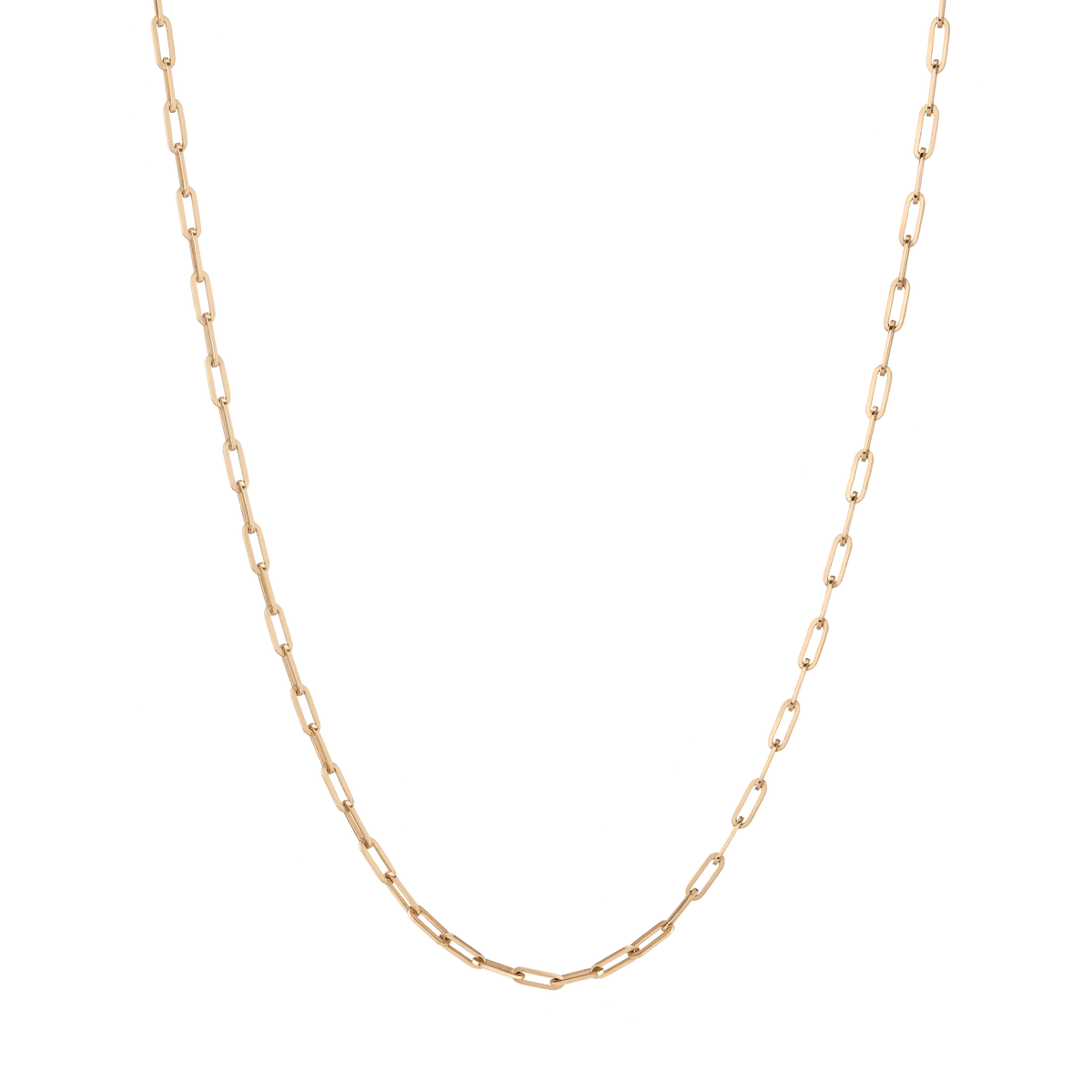 Medium Chain Necklace Yellow Gold Vermeil 14K 16in 18in 22in First