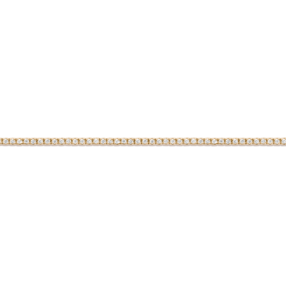 Dazzling Diamond Tennis Bracelet 14K 18K Yellow Gold 6in 6.5in 7in 7.5in 1ct (Medium)