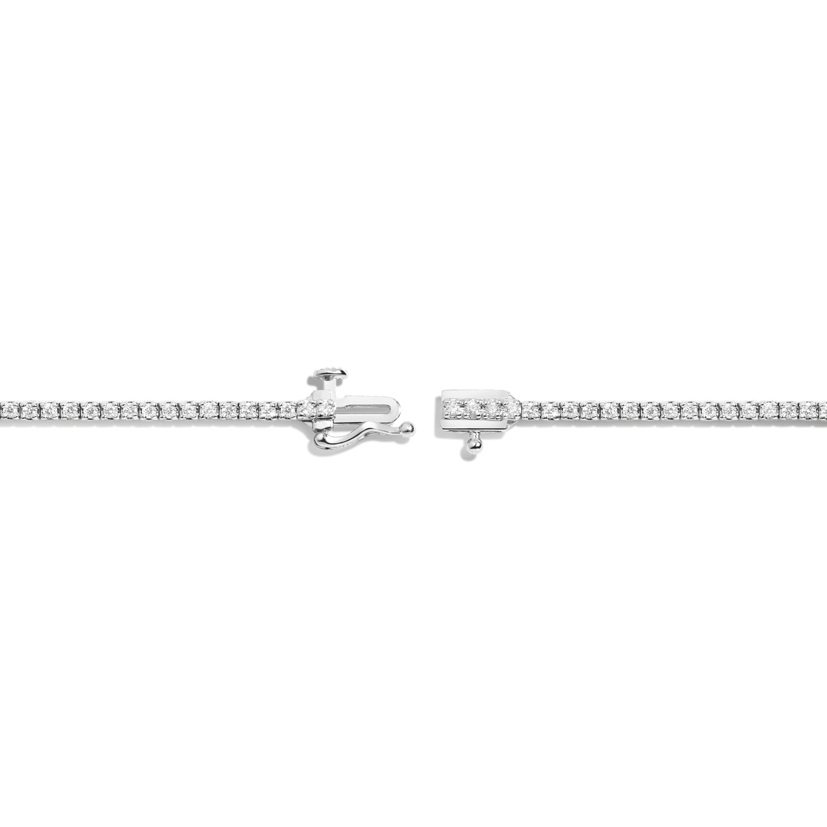 Dazzling Diamond Tennis Bracelet 14K 18K White Gold 6in 6.5in 7in 7.5in 1ct (Medium)