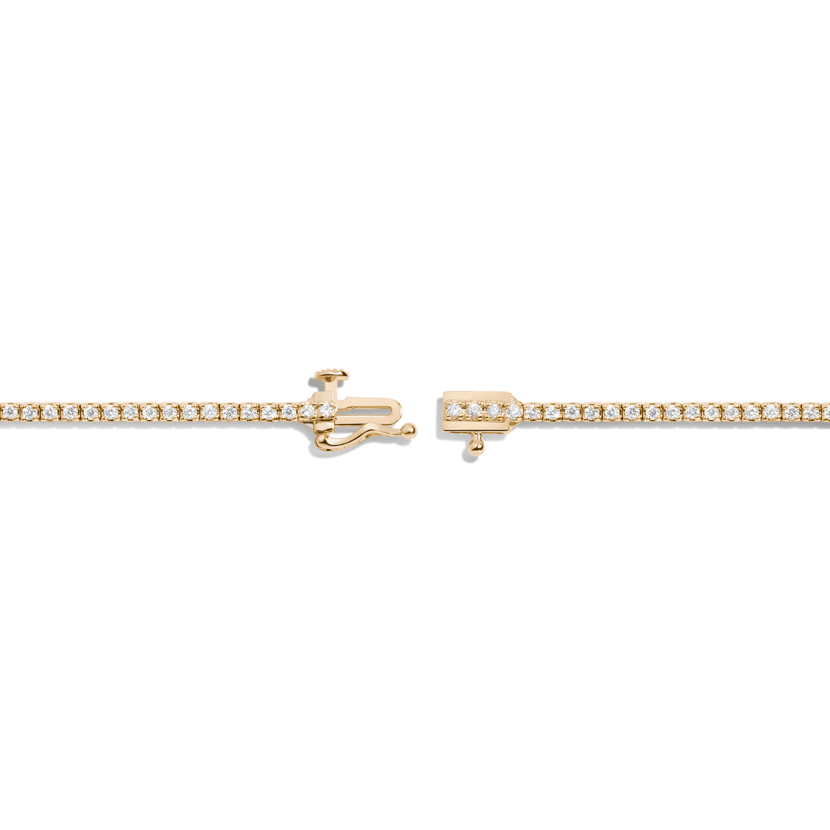 Dazzling Diamond Tennis Bracelet 14K 18K Yellow Gold 6in 6.5in 7in 7.5in 1ct (Medium)