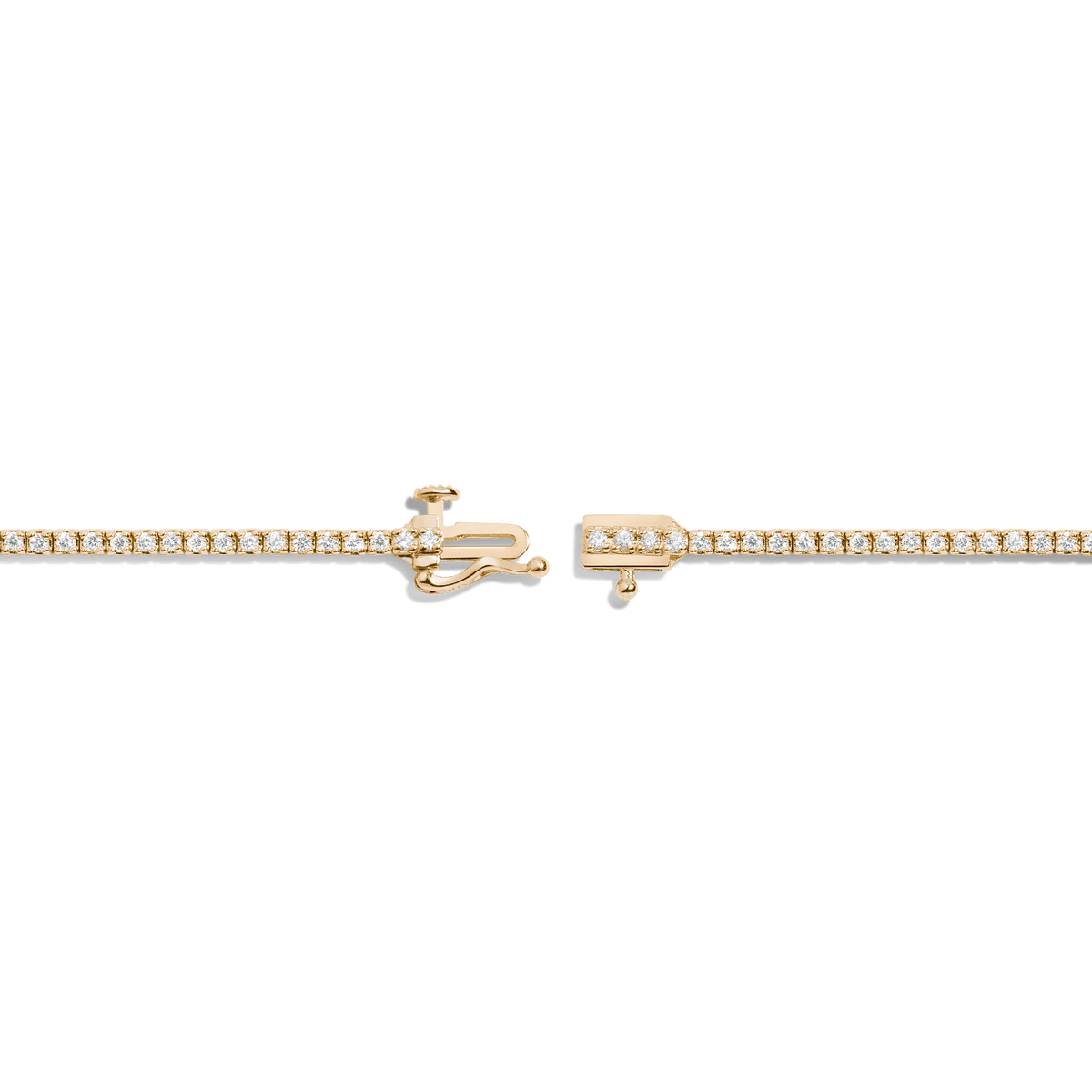 Dazzling Diamond Tennis Bracelet 14K 18K Yellow Gold 6in 6.5in 7in 7.5in 1ct (Medium)