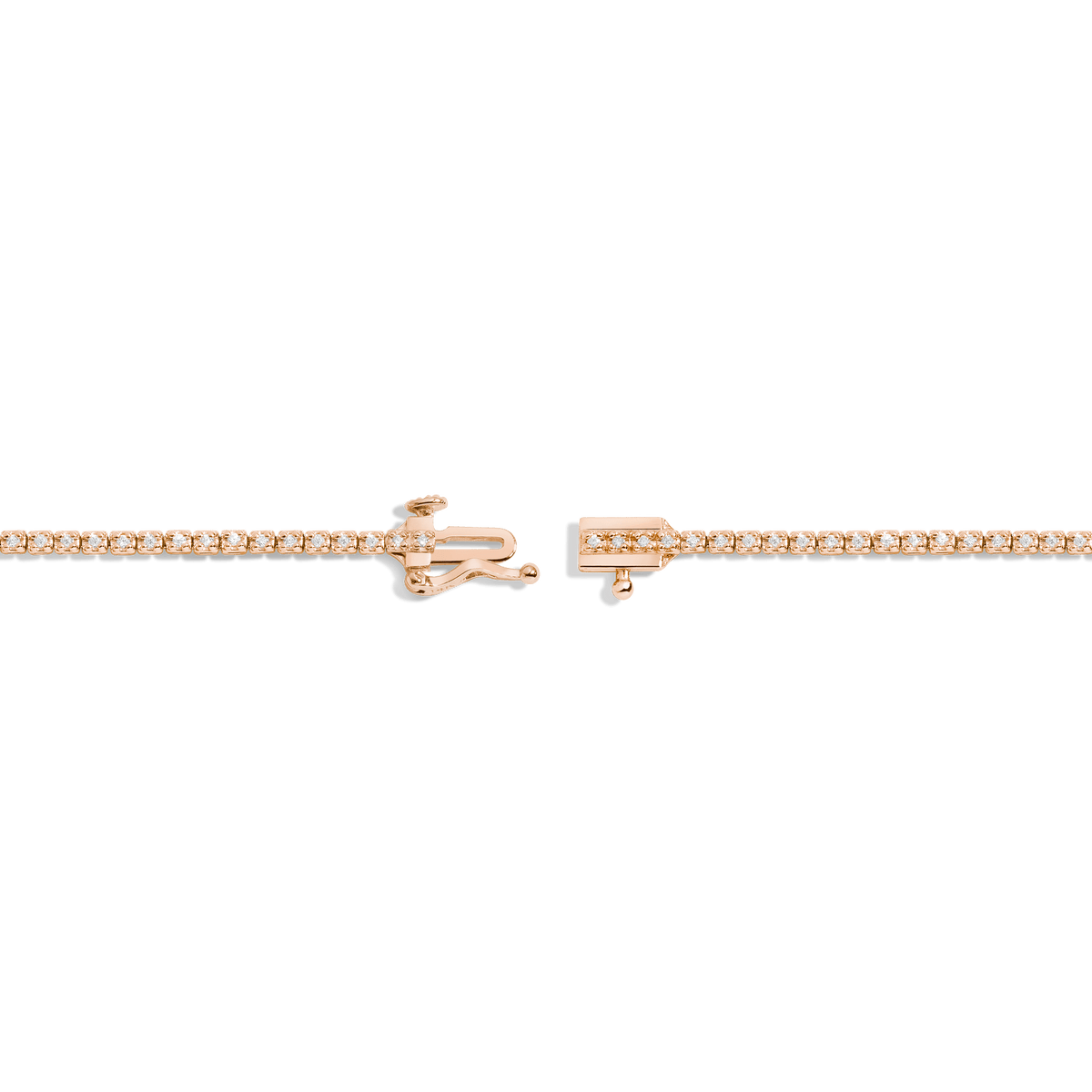 Dazzling Diamond Tennis Bracelet 14K 18K Rose Gold 6in 6.5in 7in 7.5in half ct(Small)