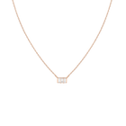Triple Baguette Diamond Necklace