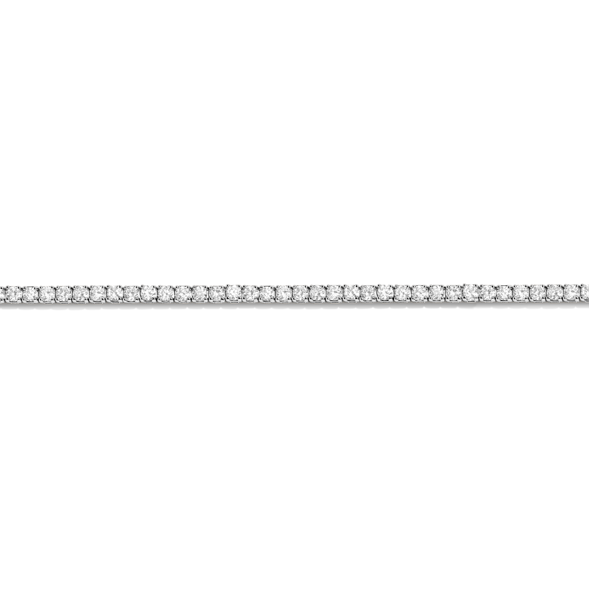 Dazzling Diamond Tennis Necklace 14k 18k White Gold 15.5in 16in 3ct (Medium)