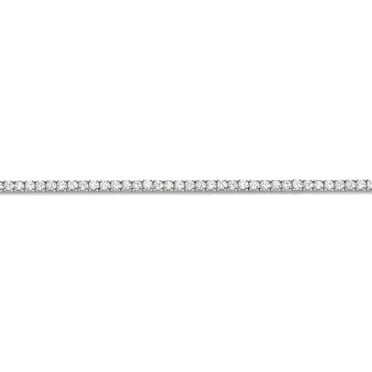 Dazzling Diamond Tennis Necklace 14k 18k White Gold 15.5in 16in 3ct (Medium)