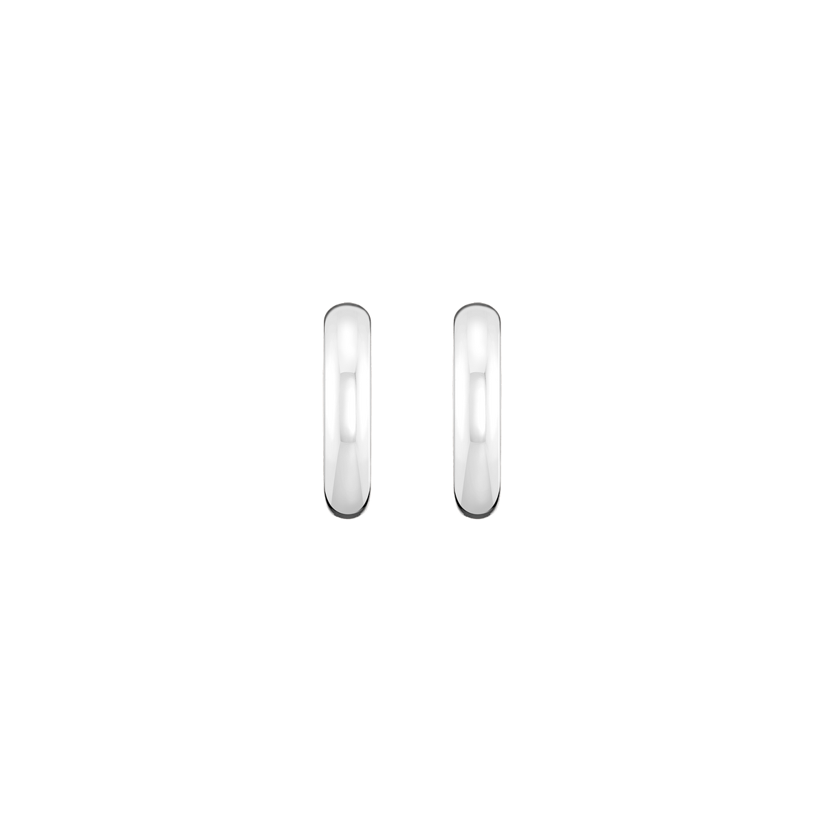 Medium Gold Chunky Hinged Hoop Earrings Vermeil 14K 18K White Gold Single Pair