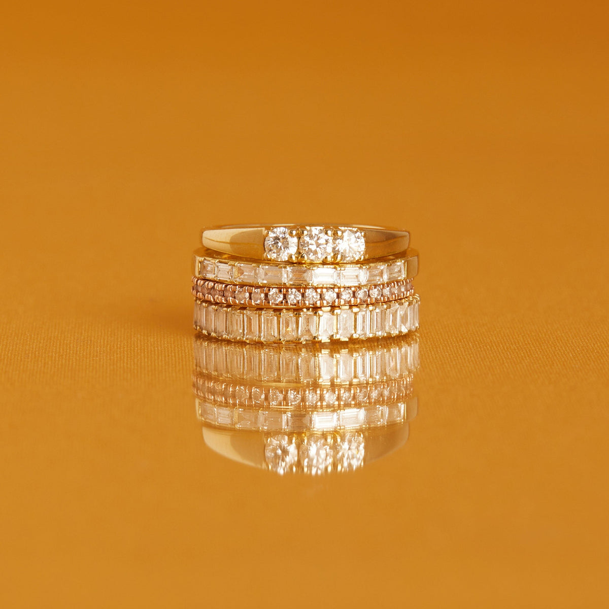 Bold Diamond Stacker Ring