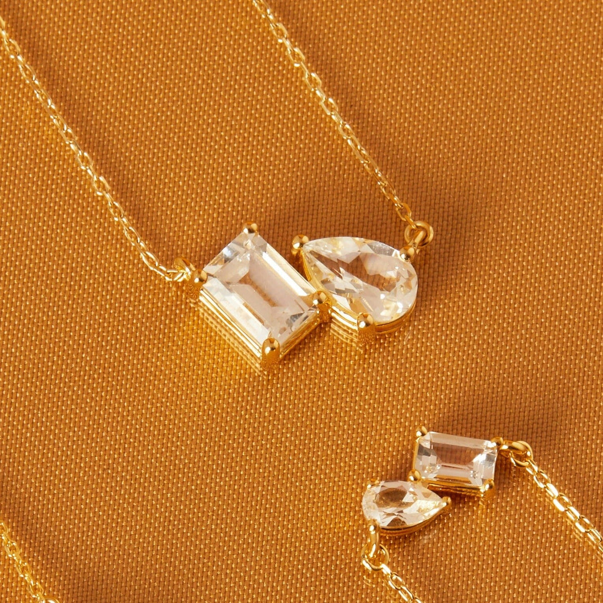 Toi et Moi Gemstone Heirloom Necklace