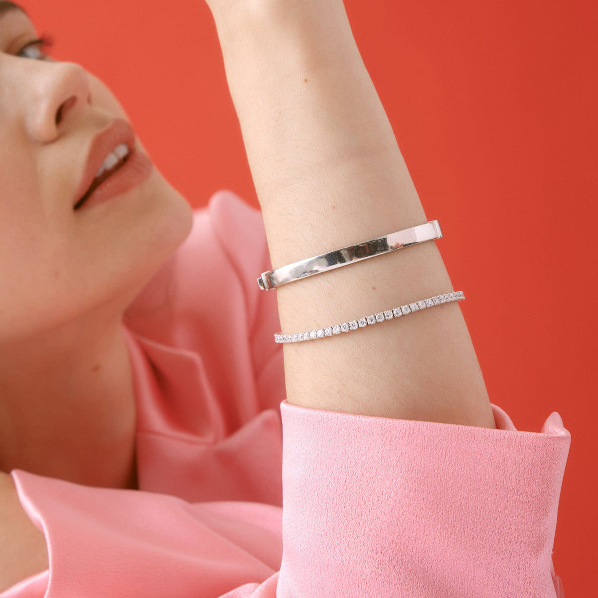 Classic Lab Grown Diamond Tennis Bracelet