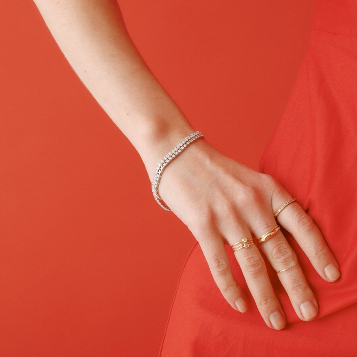 Classic Lab Grown Diamond Tennis Bracelet