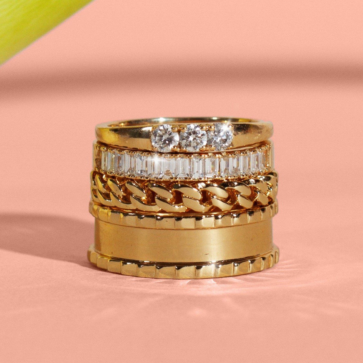 Bold Diamond Stacker Ring