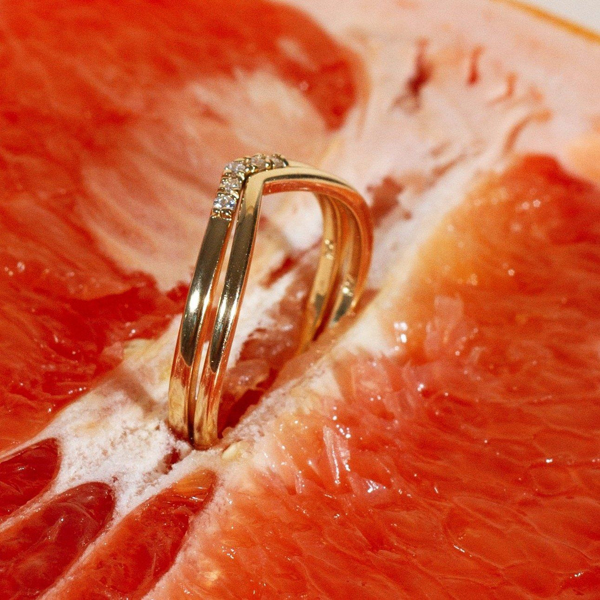 Diamond Brooklyn Bridge Ring