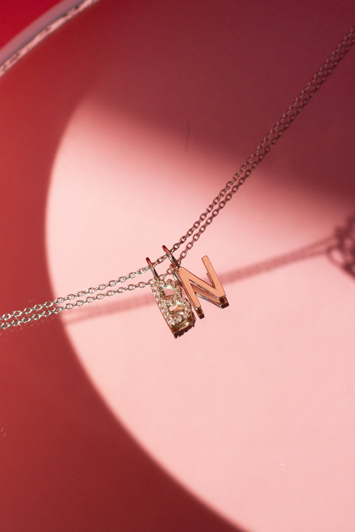 Classic Diamond Letter Necklace