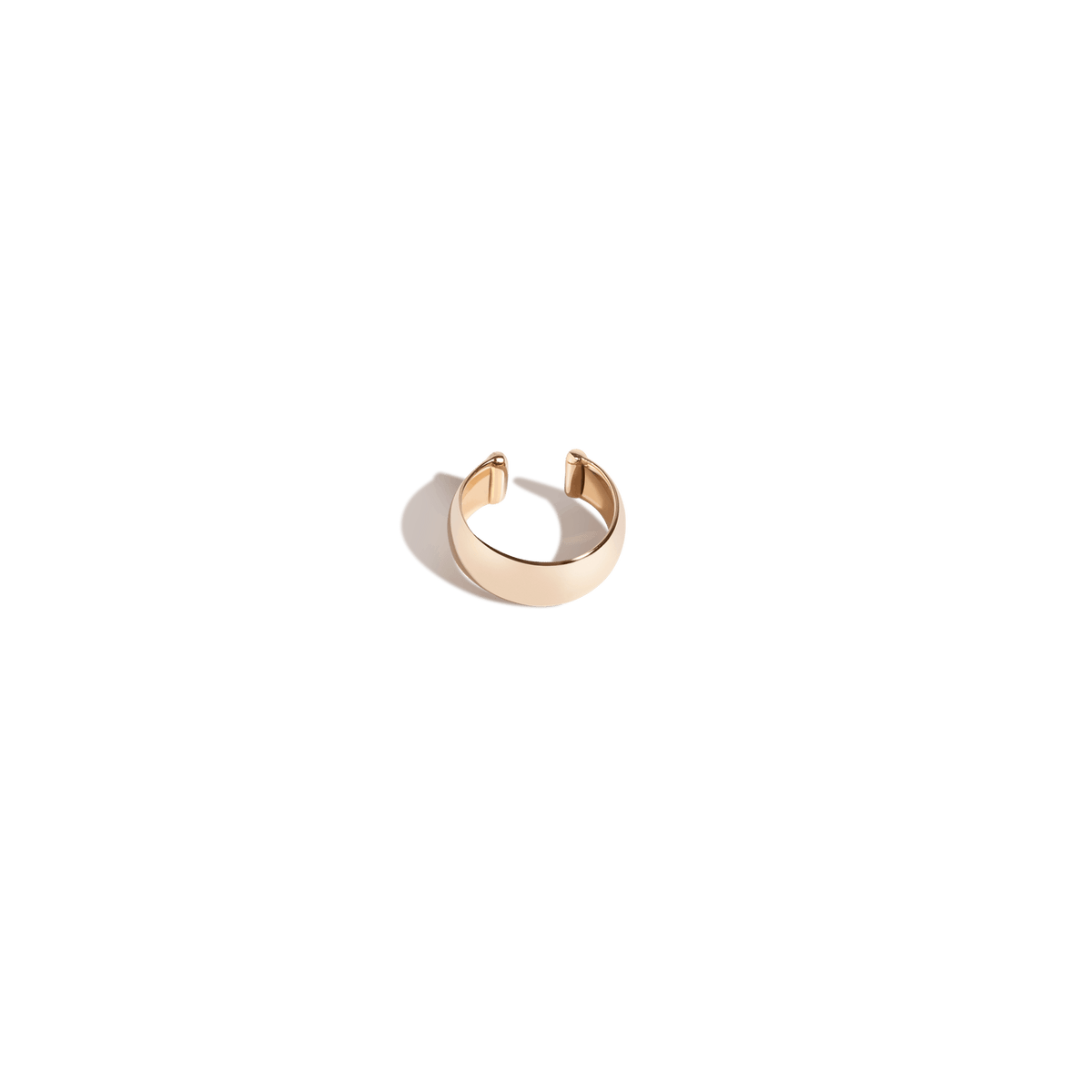 Bold Ear Cuff Yellow Gold Vermeil 14k Yellow Gold 18k Yellow Gold Laid down    Front First