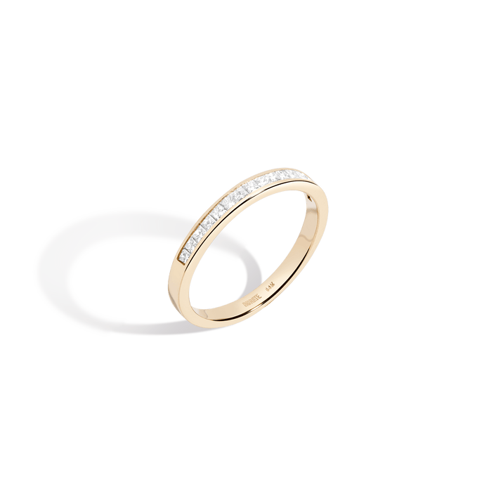 Channel Gold Diamond Ring