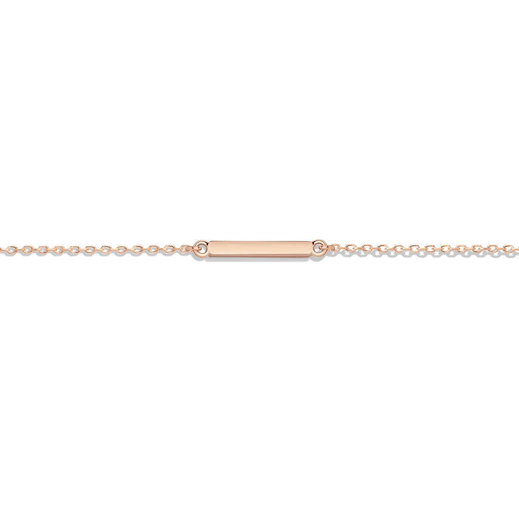 NY発!Midi Gold Bar Anklet【AUratNewYork】3種 14K Gold Bar Anklet in Yellow, Rose or White Gold