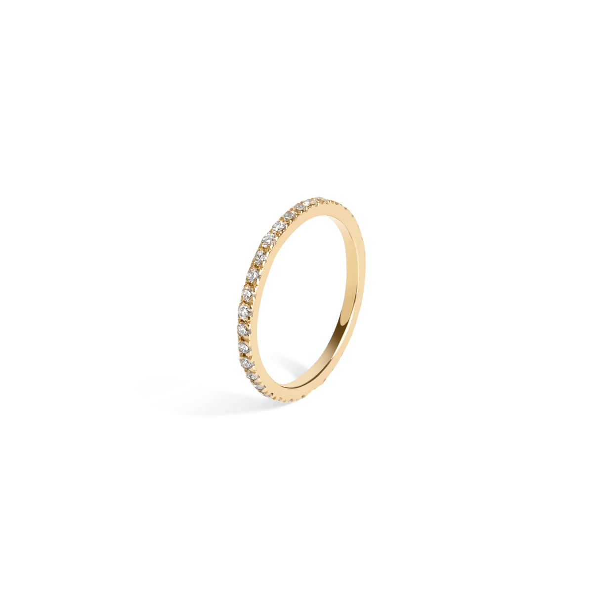 Quadricolor Ring  Yellow Gold Vermeil 14k Yellow Gold 18k Yellow Gold White Diamonds Half Side     Front First