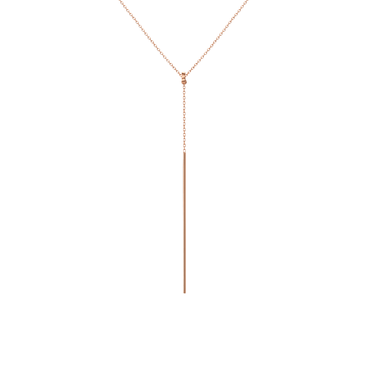 Lariat Necklace 14k Rose Gold 18k Rose Gold First