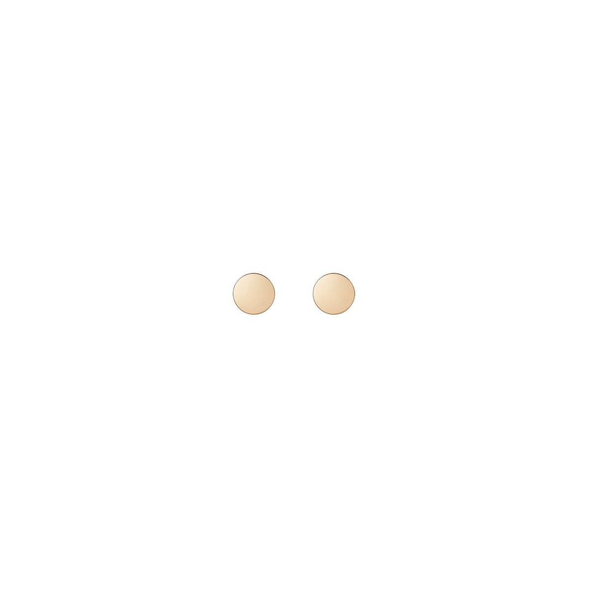 Mini Medallion Earring Studs Yellow Gold Vermeil 14k Yellow Gold 18k Yellow Gold Pair | Single | First