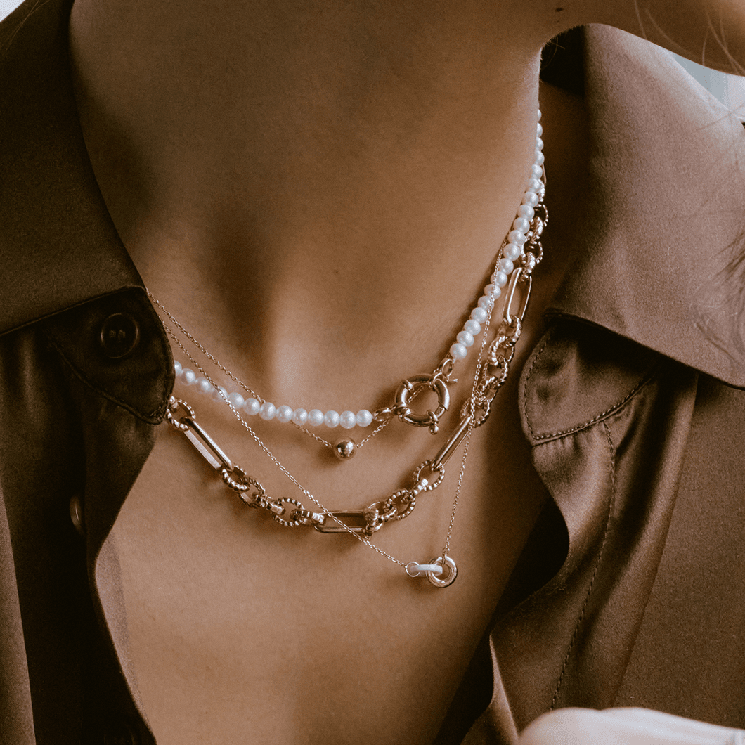 Pearl Aura Beaded Necklace