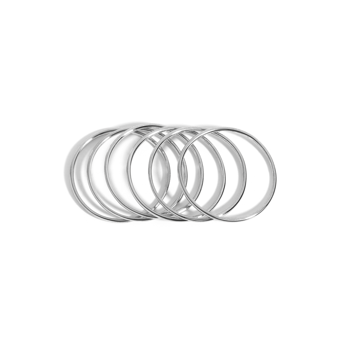 Stackable Ring Sterling Silver White Gold Vermeil 14k White Gold 18k White Gold