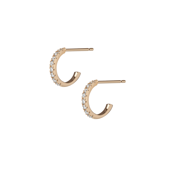 Diamond Huggie Earrings