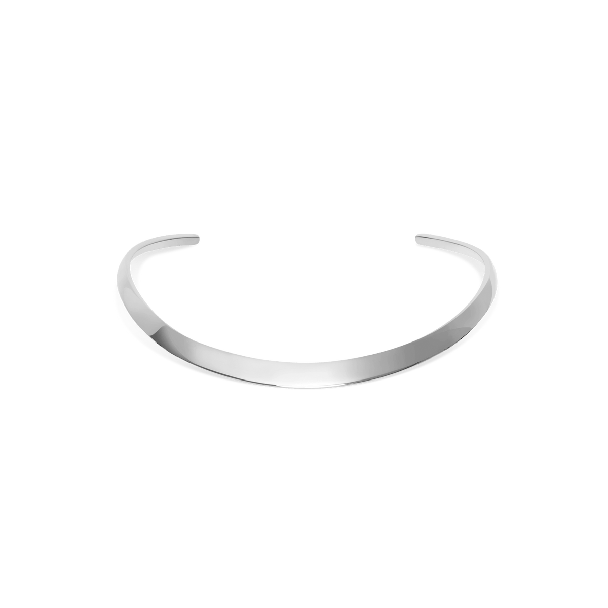 Collar Necklace Sterling Silver White Gold Vermeil 14k White Gold 18k White Gold     Front First