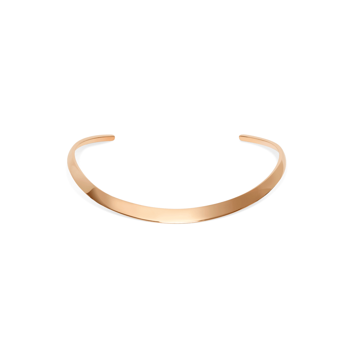 Collar Necklace Rose Gold Vermeil 14k Rose Gold 18k Rose Gold     Front First
