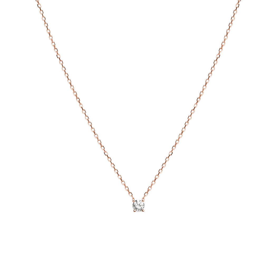 Diamond drop necklace top gold