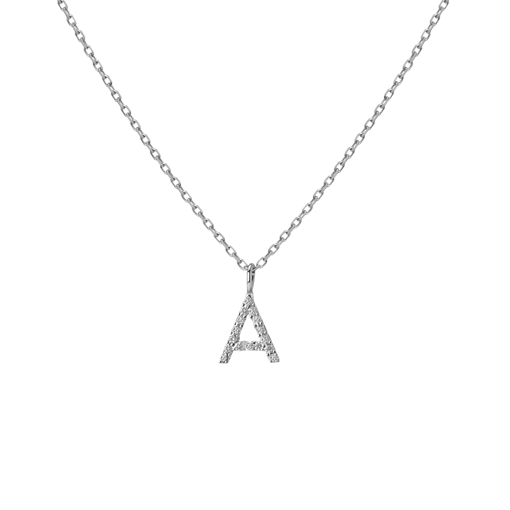 Necklace with 2025 a letter a
