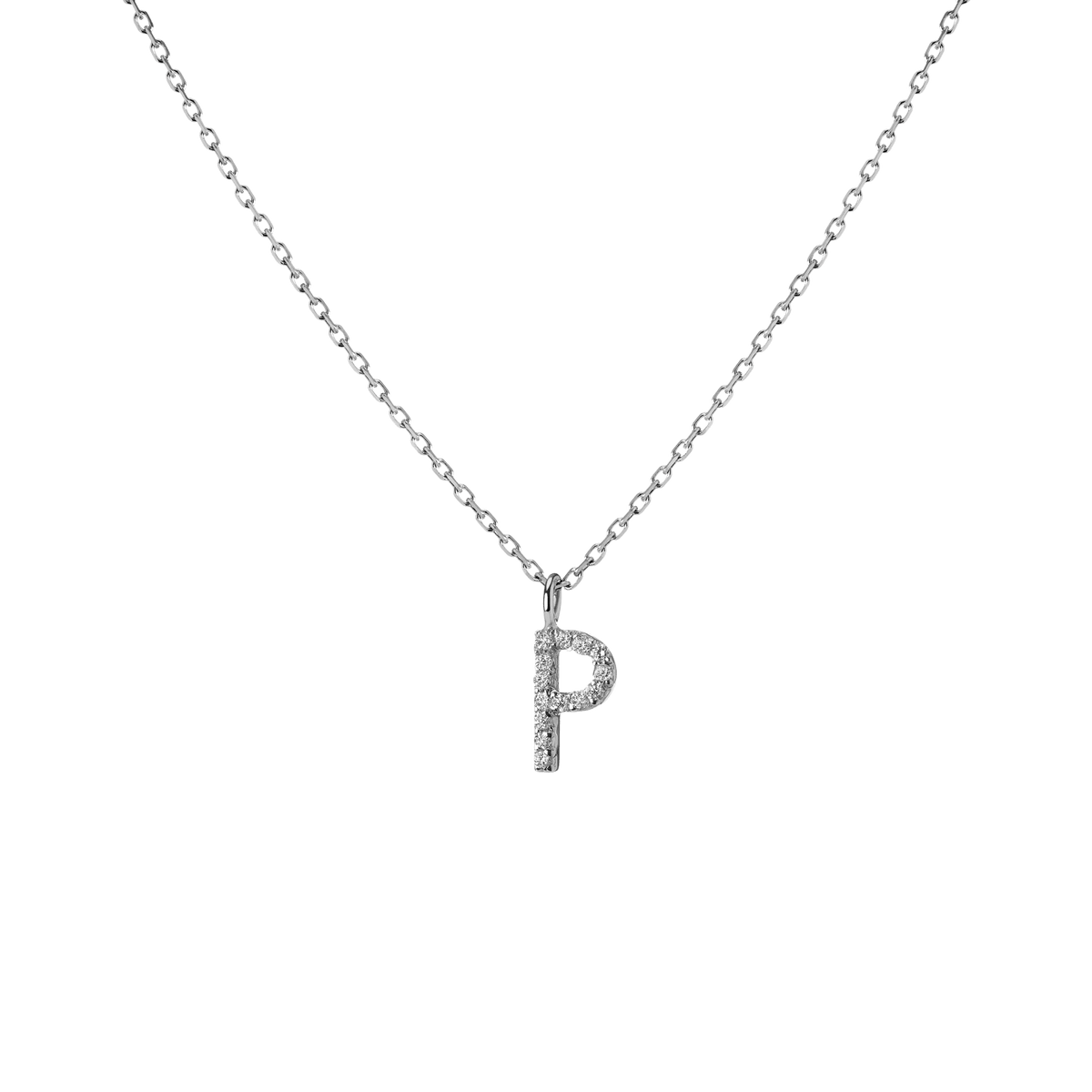 14k 18k White Gold P