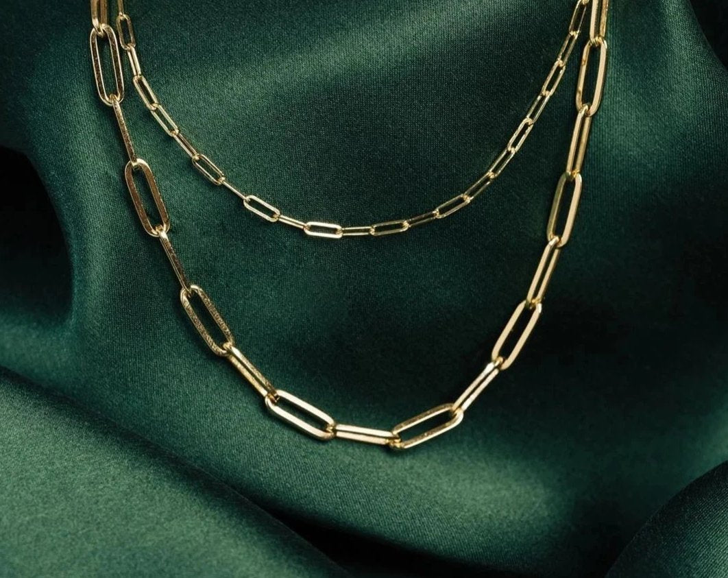 Large Paperclip Chain Necklace