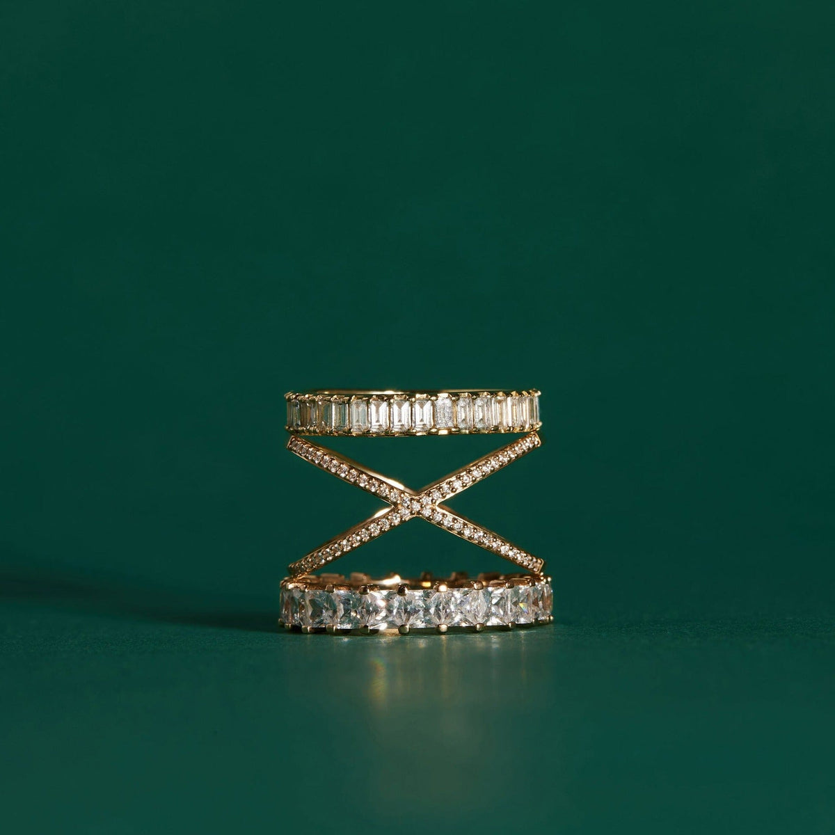 Bold Diamond Baguette Ring