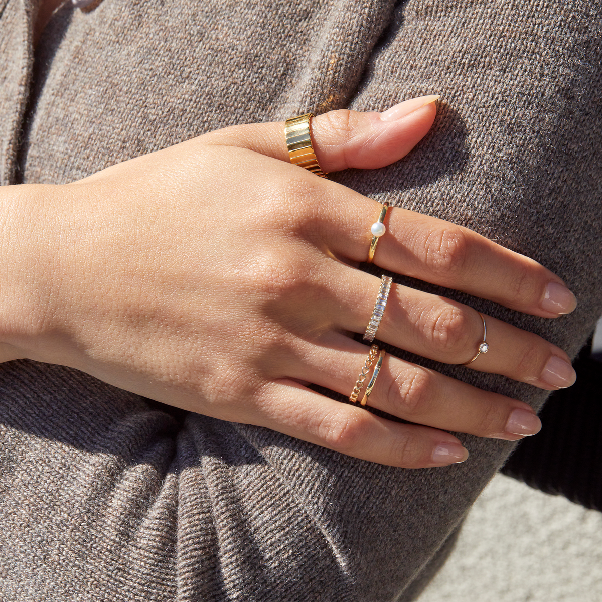 Bold Diamond Baguette Ring