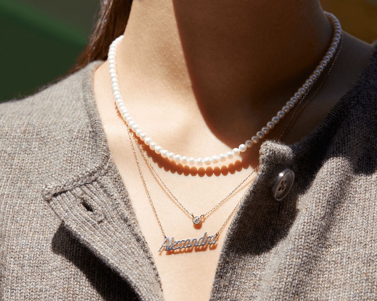 Pearl Aura Beaded Necklace