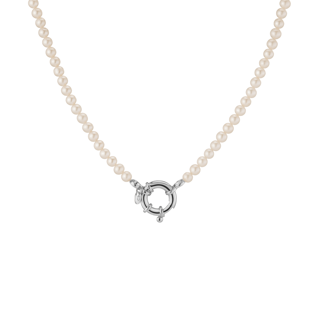 アクセサリー AURATE Pearl Aura Beaded Necklace Pearl Aura Beaded Necklace in Yellow, Rose or White Gold